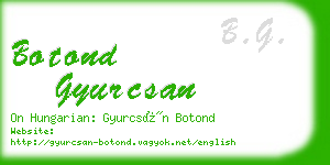 botond gyurcsan business card